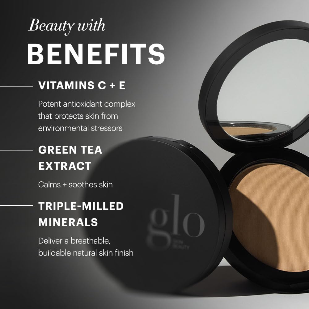 Glo Skin Beauty Pressed Base Powder Foundation Natural Medium 0.92oz