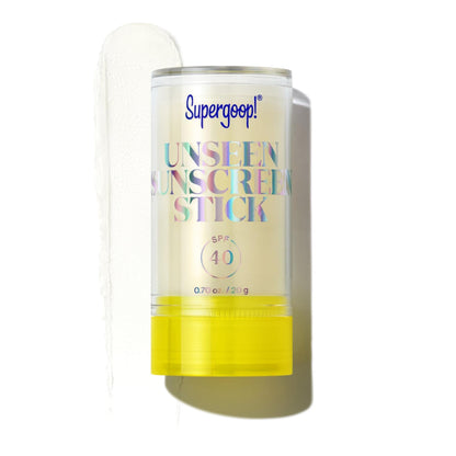 Supergoop! Unseen Sunscreen Face Stick SPF 40, Clear, Broad Spectrum 0.7 oz