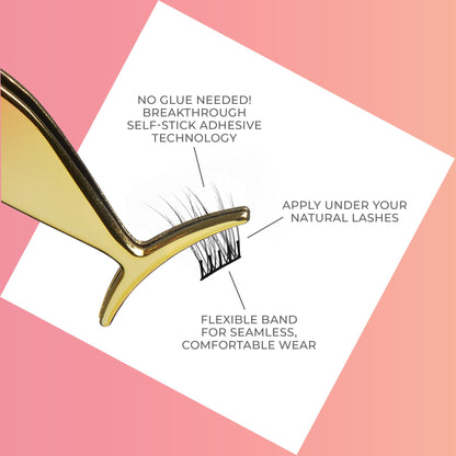 Kiss Impress False Eyelashes, Lash Clusters, Falsies, 'Curly', 10mm-14mm, Includes 30 Clusters, Contact Lens Friendly, Easy to Apply, Reusable Strip Lashes