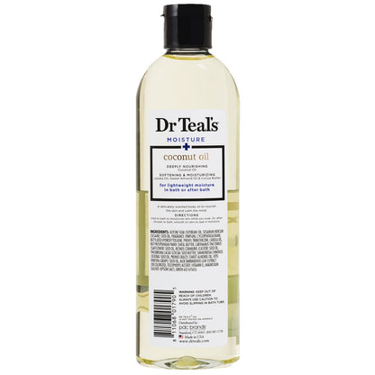 Dr. Teals Bath & Body Oil Variety Gift Set (2 Pack, 8.8oz Ea.) - Ultra Rich Shea Butter & Nourishing Coconut Oil - Essential Oils Hydrate Skin & Alleviate Daily Stress - At Home Spa Kit