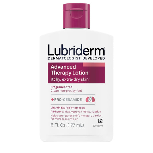 Lubriderm Advanced Therapy Hand & Body Lotion, Fragrance Free, 6 fl. oz