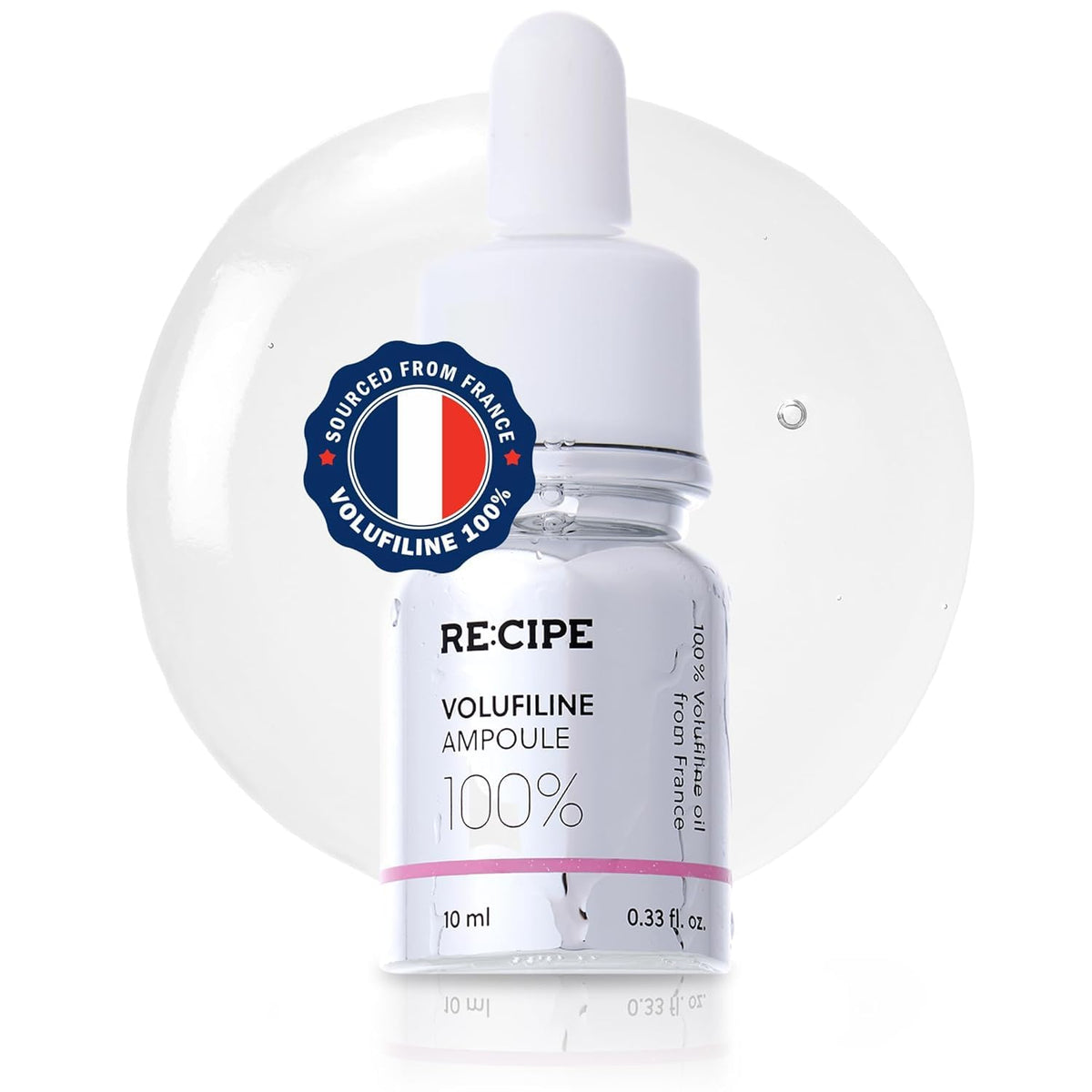 RECIPE Volufiline 100% Ampoule - From France, Sederma - Pure Volufiline Serum - DIY Skin Care Booster for Face & Body – Hydrating & Age-Defying Formula for Elevated Resilience (0.33 fl oz)