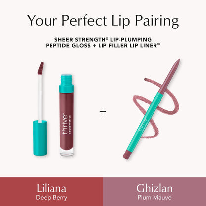 Thrive Causemetics Lip Filler Plumping Lip Liner, Plum Mauve Shade