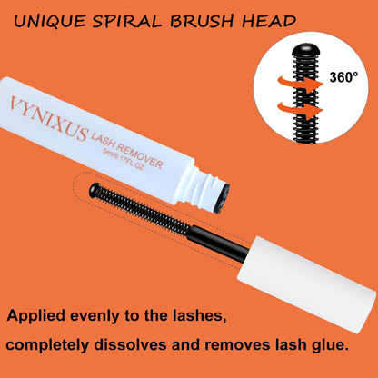 Lash Remover for Lash Extensions Cluster Lash Glue Remover VYNIXUS DIY Eyelash Extension Remover Individual Lash Extension Remover 5ML Eyelash Glue Remover Lash Cluster Remover