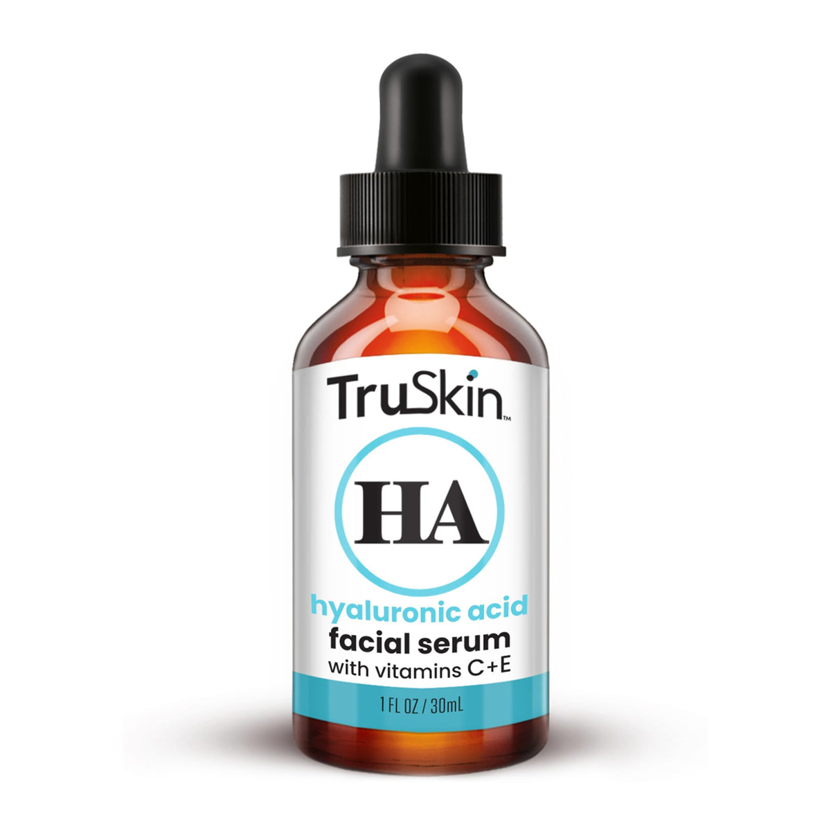 TruSkin Hyaluronic Acid Serum for Face for Hydrated, Plumper Skin, 1 fl oz