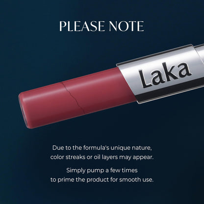 Laka Perfect Twin Lip - Dual-Ended Matte Liquid Lipstick & Clear Gloss | Transfer Proof Color | High Pigmented Lightweight Non-Sticky | Korean Makeup | #904 City Pink (Muted Cool Pink), 0.31oz