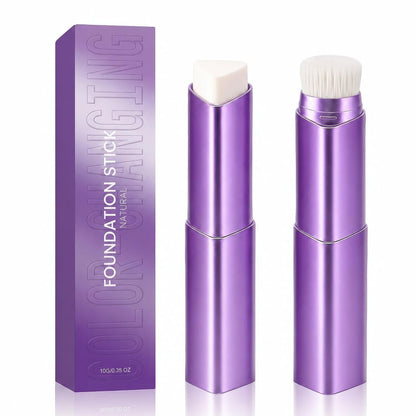 Facelove 2-in-1 Color-Changing Foundation Stick with Brush, Natural