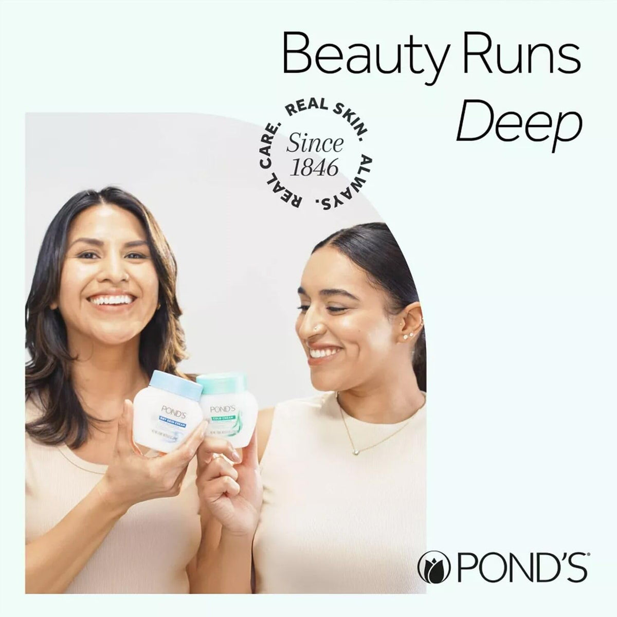 Pond's Cold Cream Make-Up Remover 2-Pack, 3.5 Oz Ea