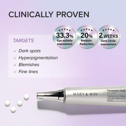 Mary&May Tranexamic Acid + Glutathione Under Eye Cream (1,000ppm Each) 30g