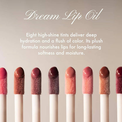 Summer Fridays Dream Lip Oil - Hydrating Tinted Lip Gloss Oil - Non-Sticky Formula with Skincare Benefits for Long-Lasting Softness + Shine - Effortless Beauty Gifts - Rose Bud (0.15 Oz)