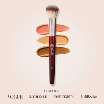 BK BEAUTY 106 Round Foundation Brush for Liquid & Cream Foundation