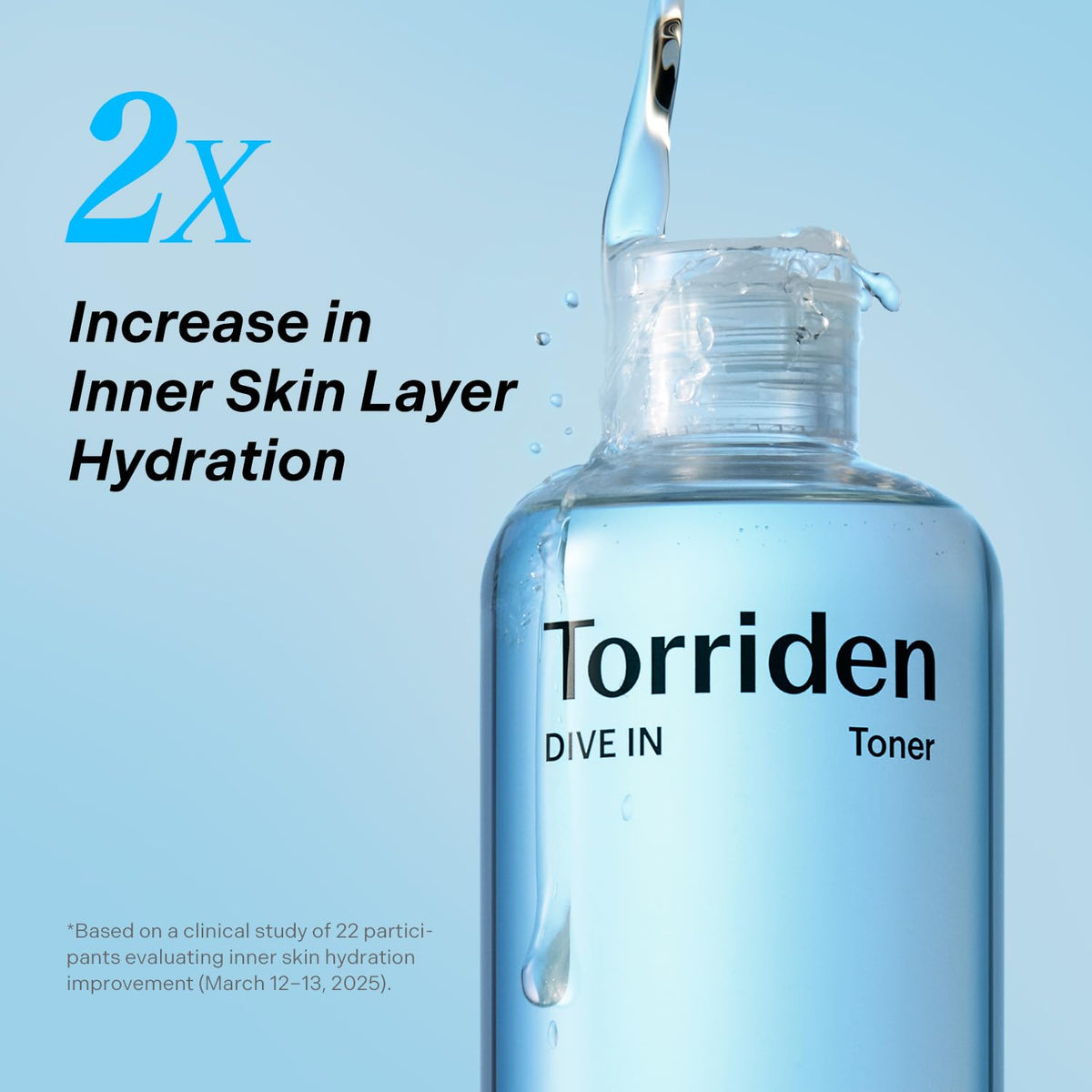 Torriden Dive in Toner 300ml (10.14 fl. oz.) | pH Balancing Facial Toning Water for Dry Skin | Hyaluronic Acid, Panthenol, Allantoin