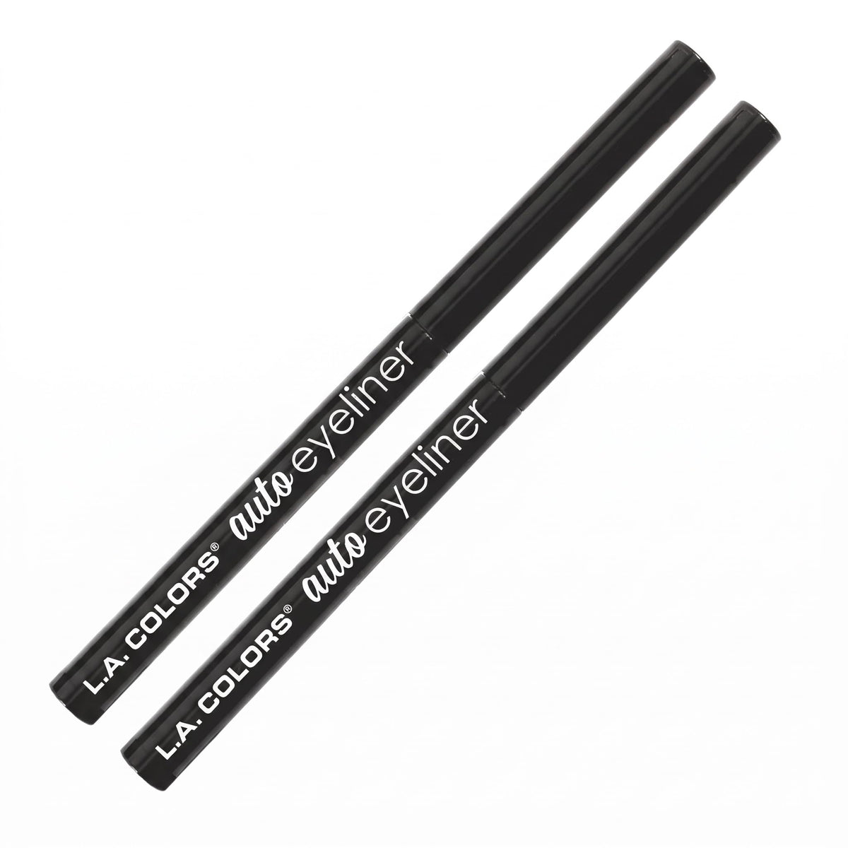 L.A. COLORS Automatic Eyeliner Pencil (Carded), Black CBAE661A (Pack of 2)