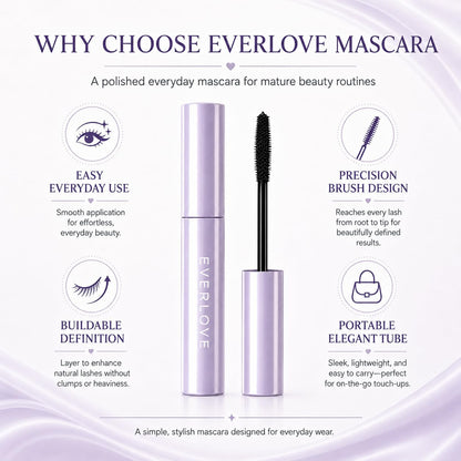 Everlove Mascara，Everlove Mascara for Older Women，Smooth Brush Application