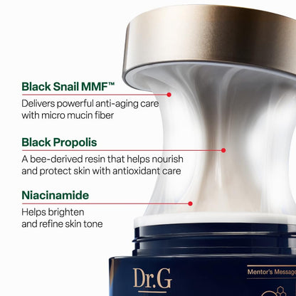 Dr.G Black Snail Face Cream, 1.69 fl oz
