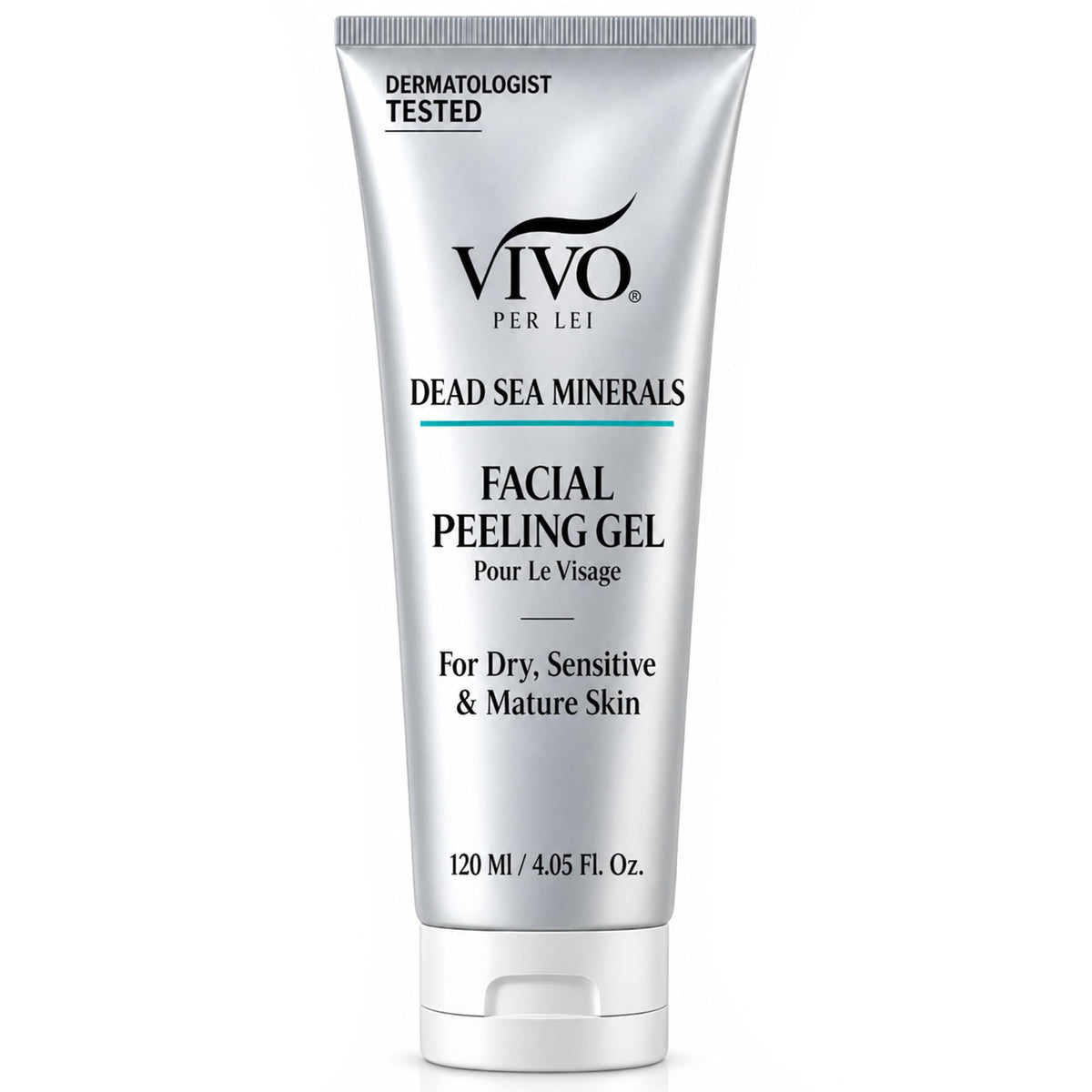 Vivo Per Lei Facial Peeling Gel - Exfoliates Dead Skin - Gentle - 4.05 Oz