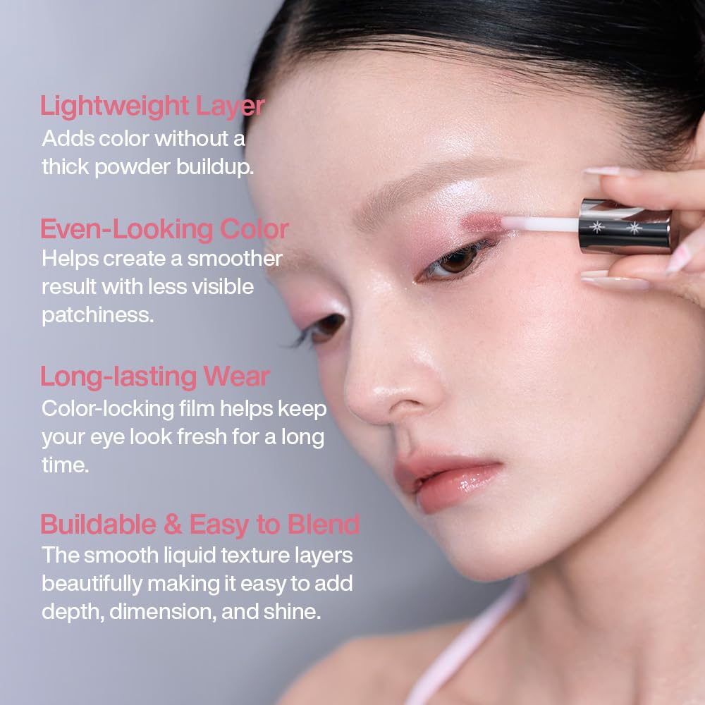 INTO YOU Fairy Wand Liquid Eyeshadow, Matte & Shimmer Eye Shadow with Silky Lightweight Formula, High-Pigment One-Swipe Color, Blendable Long-Wearing Eye Makeup, Crease-Resistant Finish, FW01