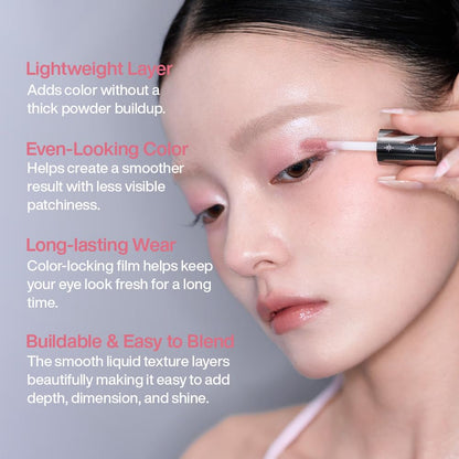 INTO YOU Fairy Wand Liquid Eyeshadow, Matte & Shimmer Eye Shadow with Silky Lightweight Formula, High-Pigment One-Swipe Color, Blendable Long-Wearing Eye Makeup, Crease-Resistant Finish, FW01