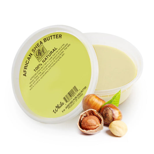 RA COSMETICS African Shea Butter Raw Unrefined from Ghana – 100% Pure Ivory Shea Butter for Skin, Hair & Body – Natural Moisturizer for Dry Skin & Scalp Care – Raw Shea Butter 8 oz