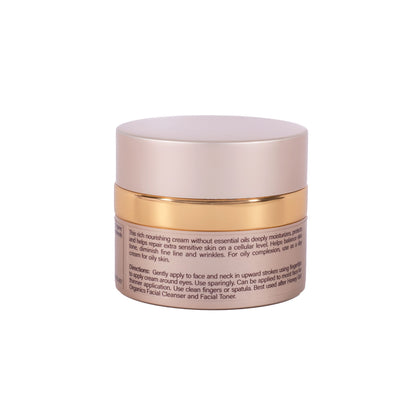 Honey Girl Organics Night Creme Extra Sensitive, Honey based Skin Care for Sensitive Skin, USDA Certified Organic Face Moisturizer, All In One: Face, Eye, Neck Cream, Made in Hawaii (1.75oz)