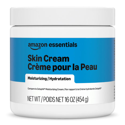 Amazon Essentials Moisturizer Cream for Face, Dry Skin, Hydrating, 16 Ounces, 1-Pack (Previously Amazon Basics)