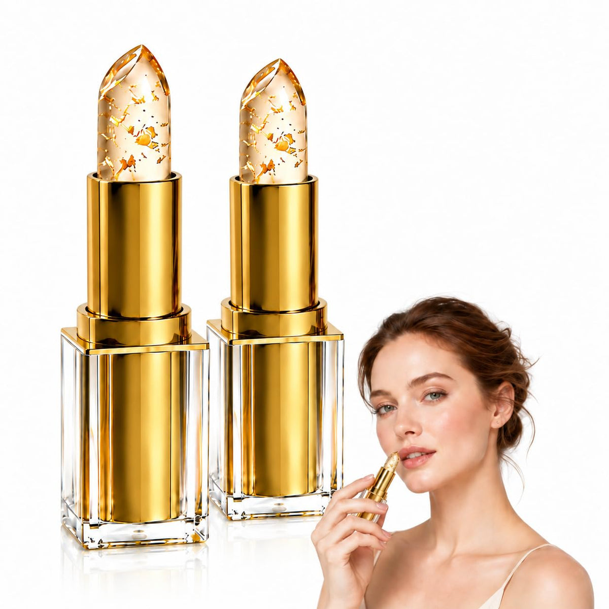 Velquoris 𝓚𝓲𝓿𝓸𝓻𝓪 Lipstick- Color Changing Lipstick,PH Lipsticks Color Changing,Long Lasting Moisturizing Tinted Lip Balm,Lipsticks for Everyday Makeup,Birthday Gifts-2pcs