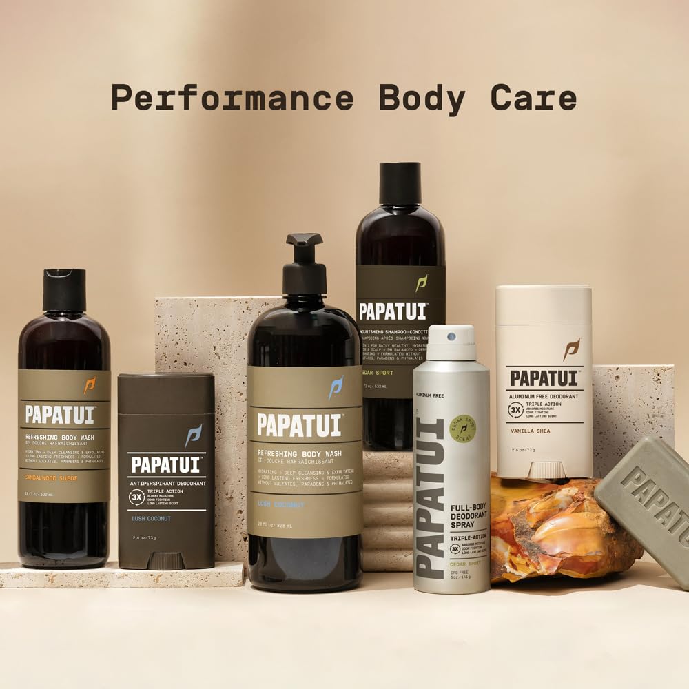 PAPATUI by Dwayne Johnson Refreshing Body Wash Cedar Sport 18 fl oz
