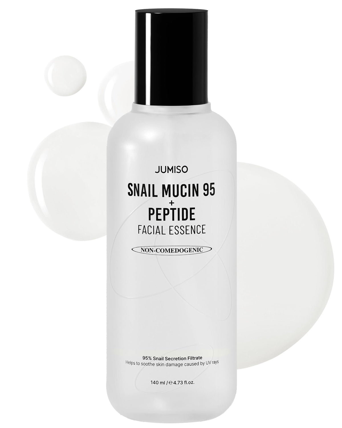 JUMISO Snail Mucin 95% + 5 Peptide Essence, Korean Face Serum, 4.73 fl oz