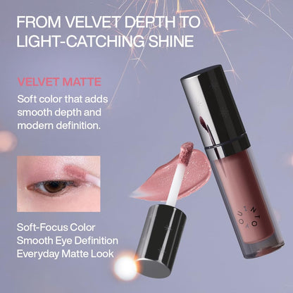 INTO YOU Fairy Wand Liquid Eyeshadow, Matte & Shimmer Eye Shadow with Silky Lightweight Formula, High-Pigment One-Swipe Color, Blendable Long-Wearing Eye Makeup, Crease-Resistant Finish, FW01