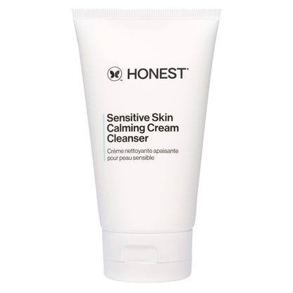 Honest Beauty Sensitive Skin Calming Cream Cleanser, Unscented, 4 fl oz