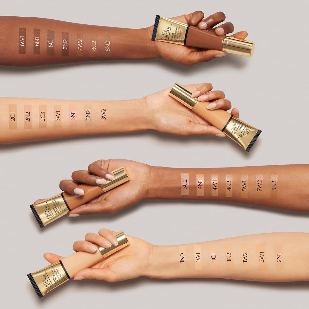 Estée Lauder Futurist Hydra Rescue Moisturizing Foundation Makeup SPF 45 for a 12-Hour Glow, 1.2 Fl Oz, 2N1 Desert Beige