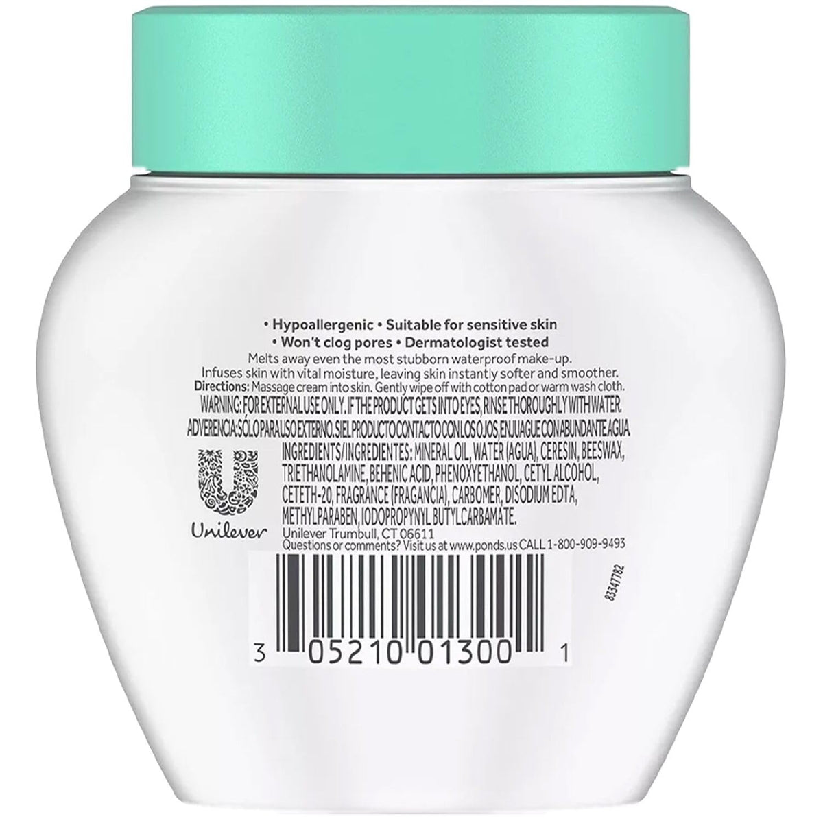 Pond's Cold Cream Make-Up Remover 2-Pack, 3.5 Oz Ea