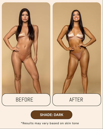 Dark Tanning Mousse, Natural-Looking Streak-Free Sunless Tanner - 7 Oz