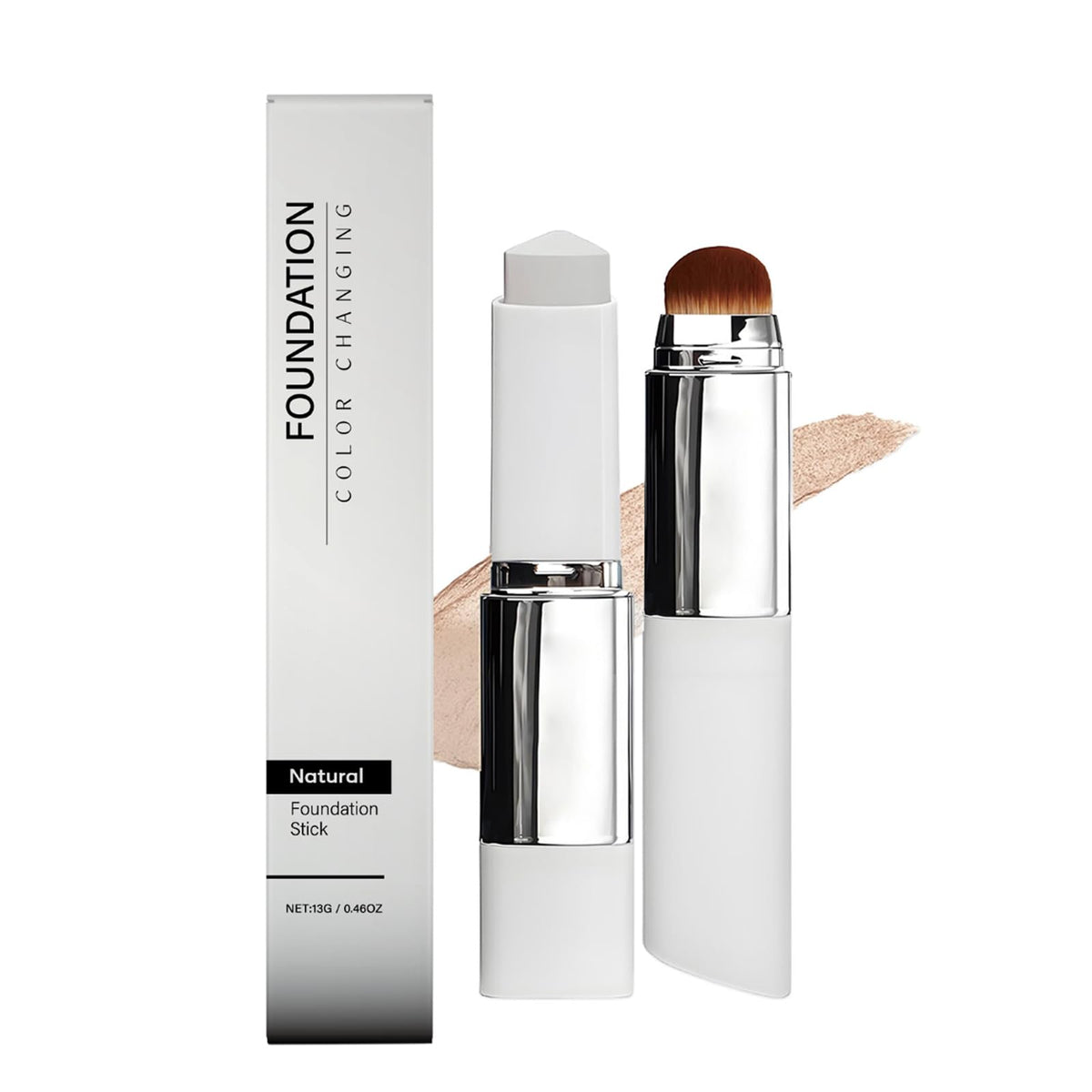 Facelove foundation stick，2-in-1 Waterproof & Long-Lasting Hydrating Makeup, Dual-Ended Foundation & Concealer Stick, Portable for Easy