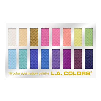 L.A. COLORS 16-Color Haute Eyeshadow Palette, Haute C74202B