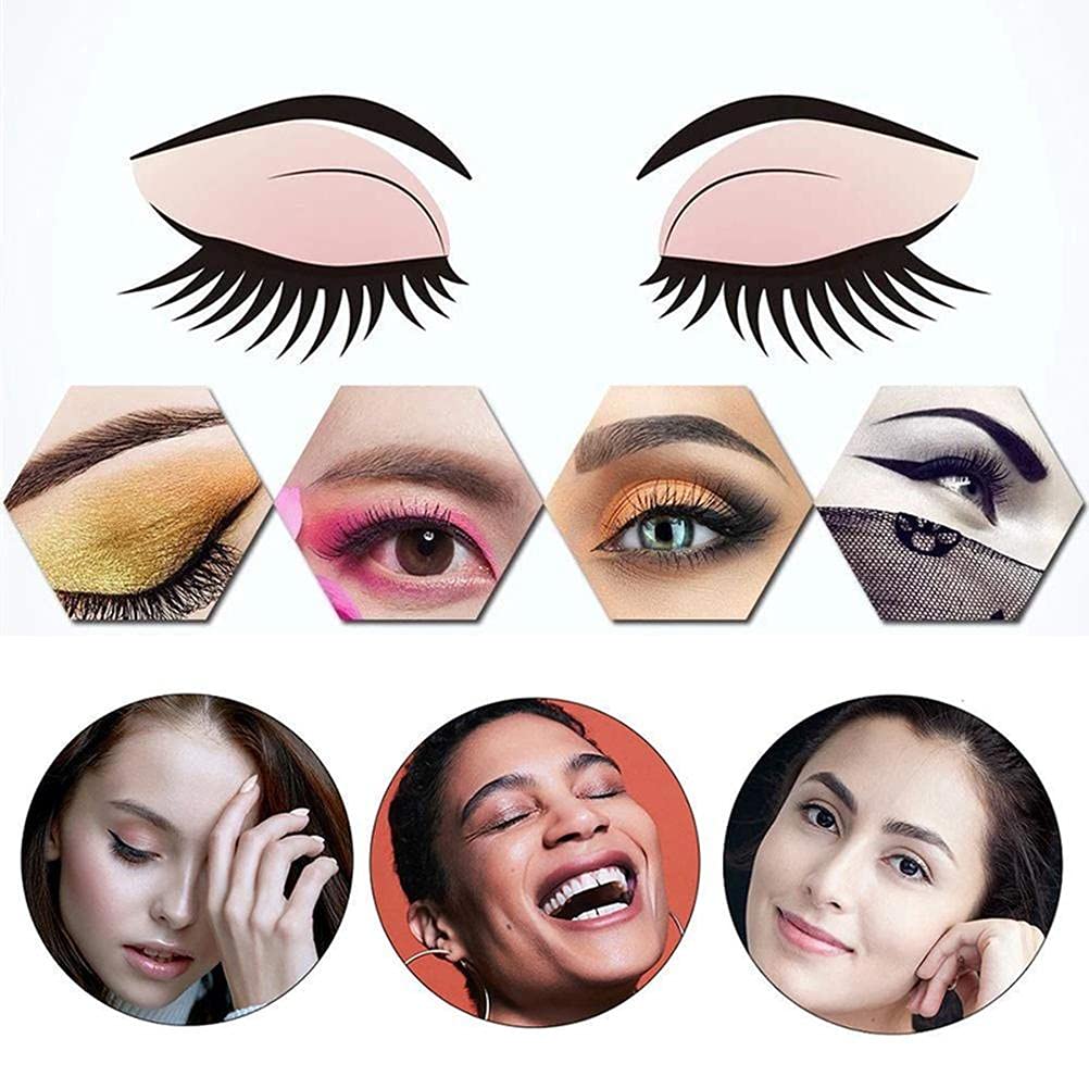 KKPLZZ Plastic Eyebrow Mold, PEVA Soft Shaper DIY Model With Elastic Band, Assist Makeup Tools for Beginner