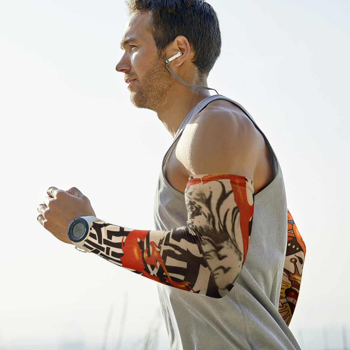 YARIEW Temporary Tattoo Sleeves for Men Arm Sleeves for Men