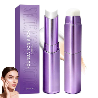 2 In 1 Facelove Changing Foundation Stick with Built-In Soft Brush