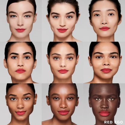 Estée Lauder Pure Color Long-Lasting Matte Lipstick for Women with Matte Finish | Plumping & Nourishing, 0.12 Ounce, 606 Red Ego