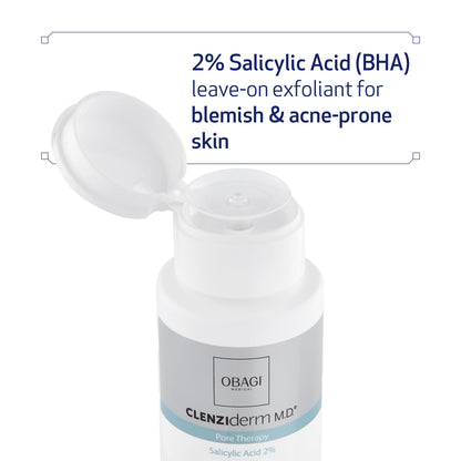 Obagi Medical CLENZIderm M.D. Pore Therapy Acne Treatment, 2% Salicylic Acid Facial Toner for Oily Acne Prone Skin, 5 Fl Oz