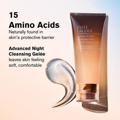 Estée Lauder Advanced Night Cleansing Gelée Foaming Face Wash Cleanser with 15 Amino Acids | Deep Pore Cleanser, 3.4 Fl Oz