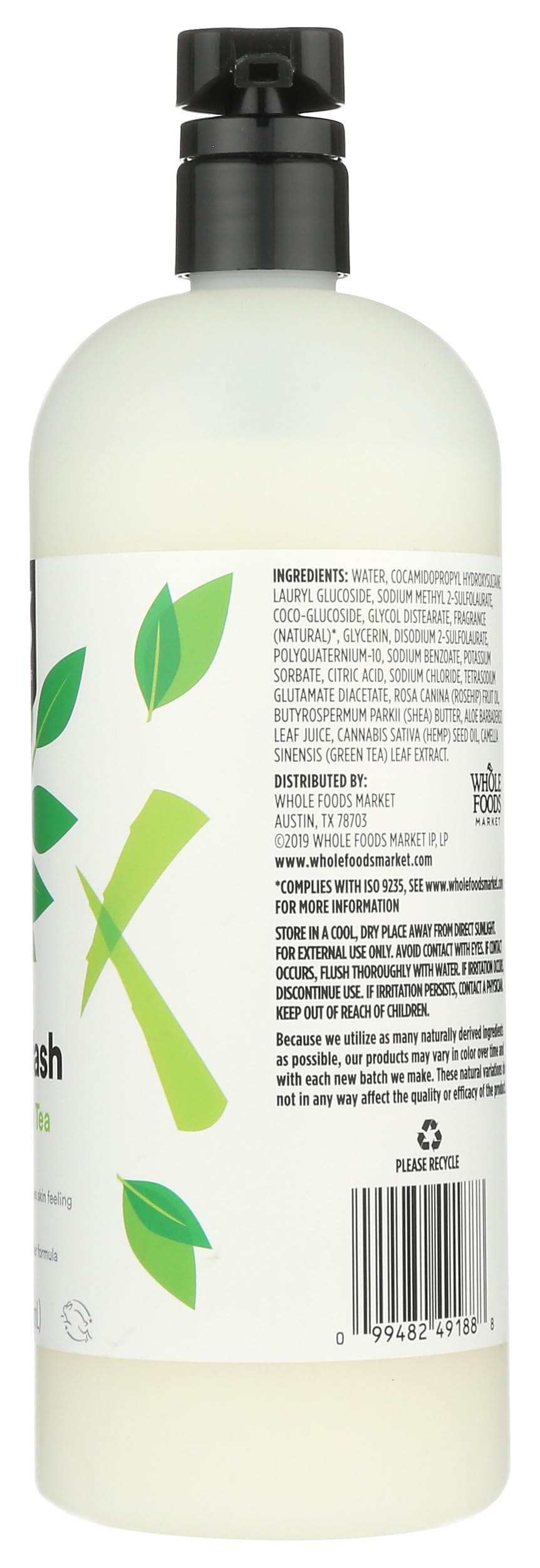 365 by Whole Foods Market, Body Wash Moisturizing Aloe & White Tea, 32 Fl Oz