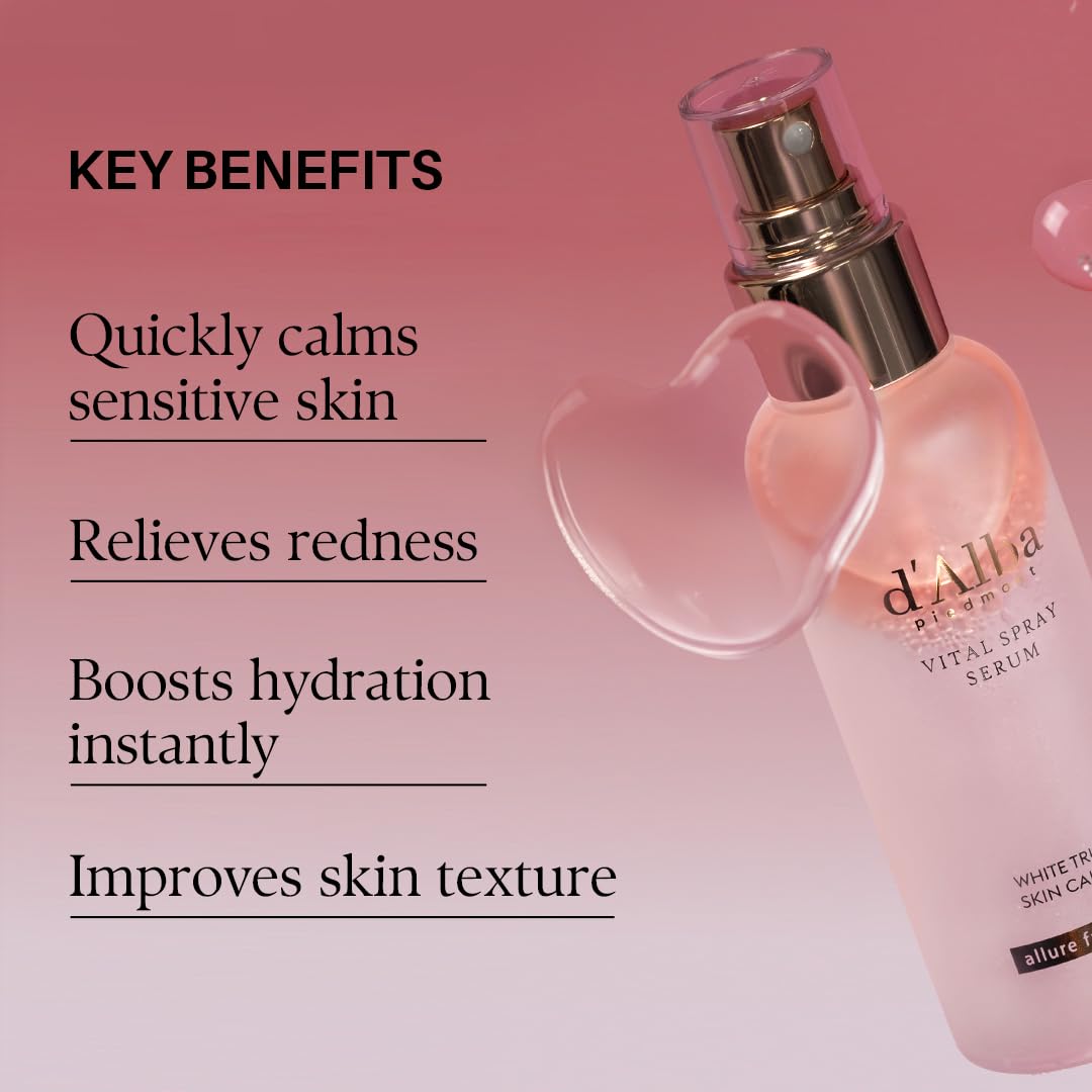 d'Alba Official White Truffle Spray Serum, 3 Solutions, Mother's Day, Gift Set (1.76 fl oz (52 ml) x 3ea), Vegan Skin Care, Glow Serum for Radiant Skin, All In One Mist, Korean Skin Care