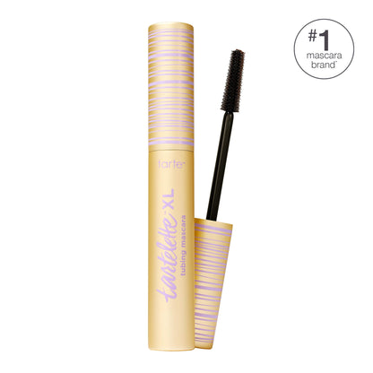 tarte tartelette XL tubing mascara – Lash Extensions in a Tube with Peptide, Extra-Bold Buildable Length & Volume, Smudge-Proof Longwear, Easy-to-Remove, Vegan & Cruelty-Free, full size, black