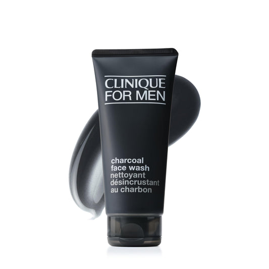 Clinique For Men Charcoal Face Wash With Glycerin | Detoxifying Gel Facial Cleanser | For All Skin Types | Unclogs Pores | Purifies + Refines, 6.7 Fl Oz