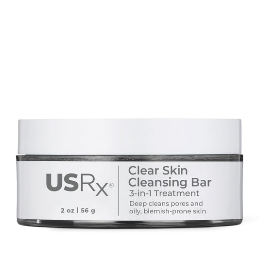 Urban Skin Rx Clear Skin 3-in-1 Daily Treatment Cleansing Bar, Exfoliator + Clarifying Mask, Reduces Excess Oil, Clears Clogged Pores, Improves Appearance of Blemishes & Prevents Breakouts, 2.0 Oz