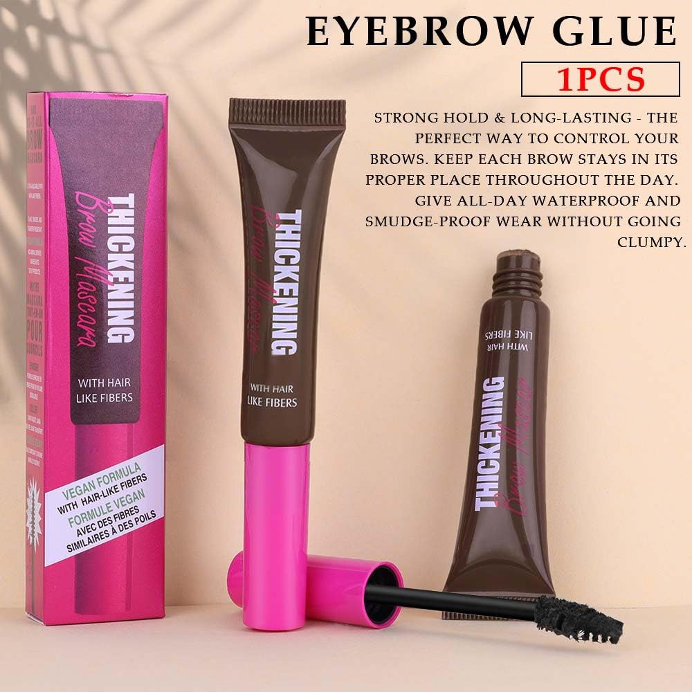 Tinted Eyebrow Gel, Thickening Brow Glue Mascara for Fuller Brows,Espresso