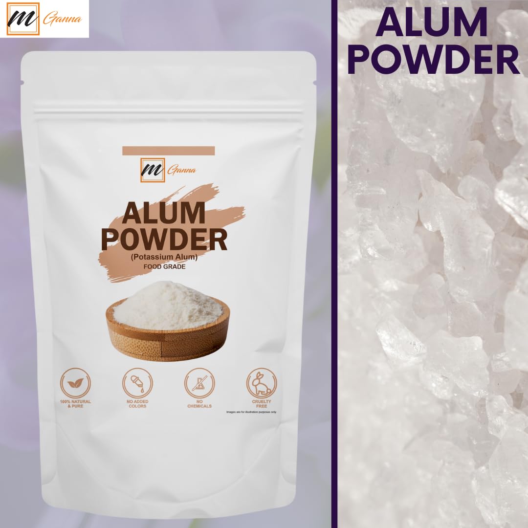 mGanna 100% Natural Alum Powder for Skin and Health Care 100 GMS / 0.22 LBS