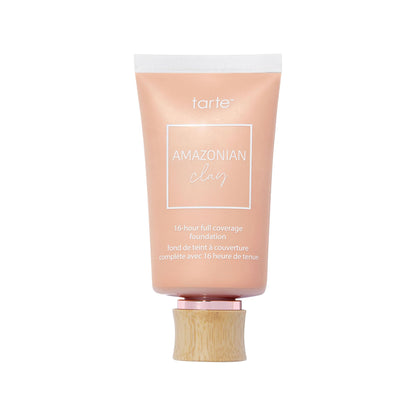 tarte Amazonian clay 16-hour Full Size coverage foundation – Matte Finish Foundation, Vitamin E for Hydration & Smooth Looking Skin, Vegan & Cruelty-Free, full size, light-medium beige