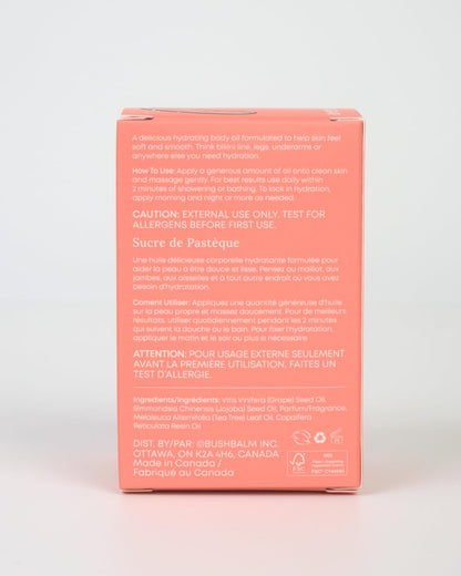 Bushbalm 2-Step Ingrown Hair Routine - Watermelon Sugar Oil & Body Scrub
